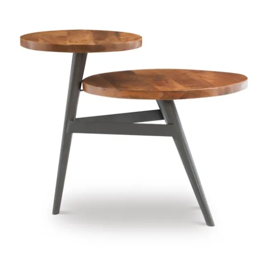 Industrial Two-Tiered Gunmetal Accent Table-Kirkland's Home Store