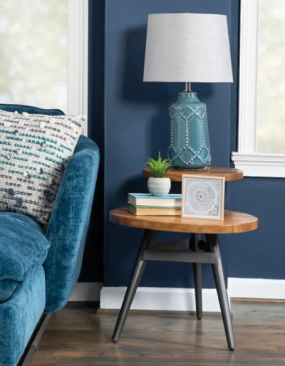 Industrial Two-Tiered Gunmetal Accent Table-Kirkland's Home Store