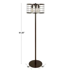 Industrial Wire Floor Lamp-Kirkland's Home Shop