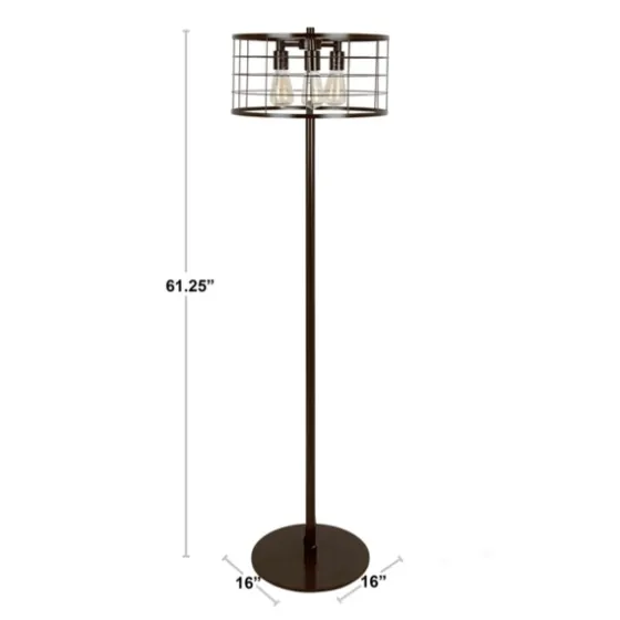 Industrial Wire Floor Lamp-Kirkland's Home Shop