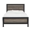 Industrial Wood Queen Bed With Metal Frame-Kirkland's Home Clearance