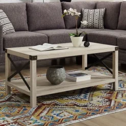 Industrial X-Frame Coffee Table-Kirkland's Home Flash Sale