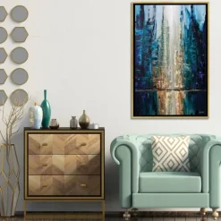 Infinite Reflection Abstract Canvas Framed Art-Kirkland's Home Store