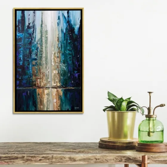 Infinite Reflection Abstract Canvas Framed Art-Kirkland's Home Store