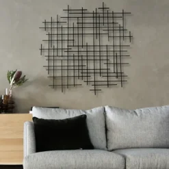Inigo Abstract Linear I Wall Plaque-Kirkland's Home Cheap