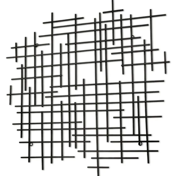 Inigo Abstract Linear I Wall Plaque-Kirkland's Home Cheap