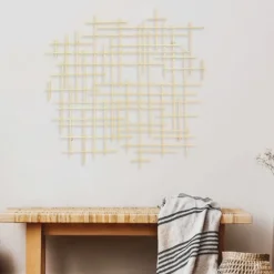 Inigo Abstract Linear Wall Plaque-Kirkland's Home Fashion