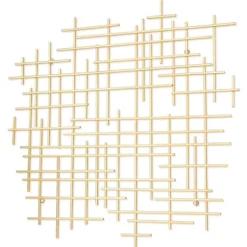 Inigo Abstract Linear Wall Plaque-Kirkland's Home Fashion