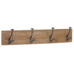 Intricate Carved Diamond Wood Wall Hooks-Kirkland's Home Shop