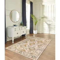 Irene Yellow Daffodil Outdoor Area Rug, 6X9-Kirkland's Home Best Sale