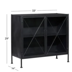 Iron X-Panel Cabinet-Kirkland's Home Discount