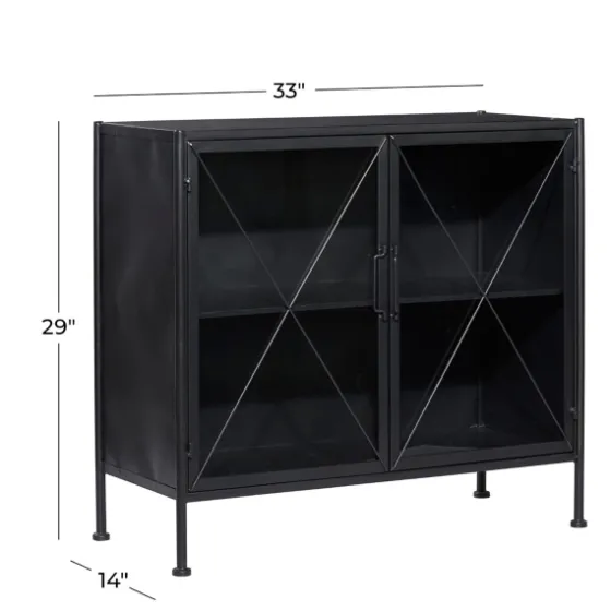 Iron X-Panel Cabinet-Kirkland's Home Discount