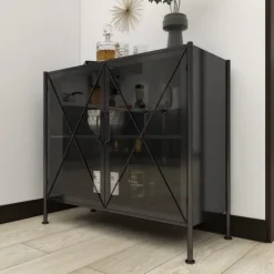 Iron X-Panel Cabinet-Kirkland's Home Discount
