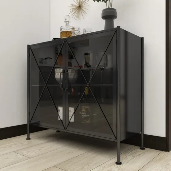 Iron X-Panel Cabinet-Kirkland's Home Discount