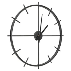 Isaac Black Modern Wall Clock-Kirkland's Home Shop