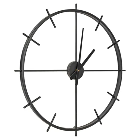 Isaac Black Modern Wall Clock-Kirkland's Home Shop