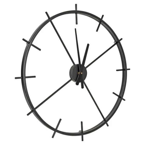 Isaac Black Modern Wall Clock-Kirkland's Home Shop