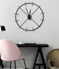 Isaac Black Modern Wall Clock-Kirkland's Home Shop