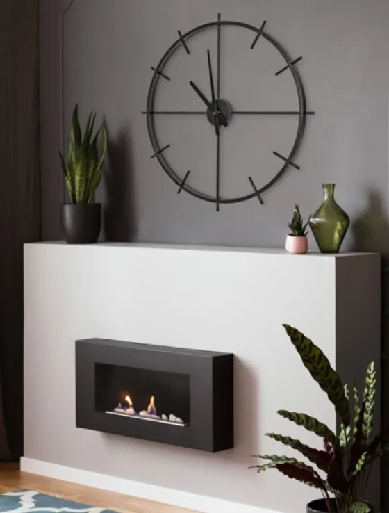 Isaac Black Modern Wall Clock-Kirkland's Home Shop
