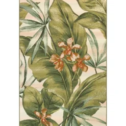 Island Leaf Outdoor Rug, 4X7-Kirkland's Home Discount