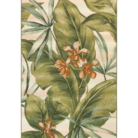 Island Leaf Outdoor Rug, 4X7-Kirkland's Home Discount