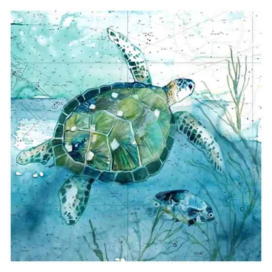 Island Swim I Giclee Canvas Art Print-Kirkland's Home Store