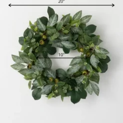 Israeli Ruscus Pods Wreath-Kirkland's Home Best Sale