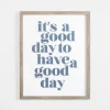 It'S A Good Day Framed Canvas Plaque-Kirkland's Home Cheap