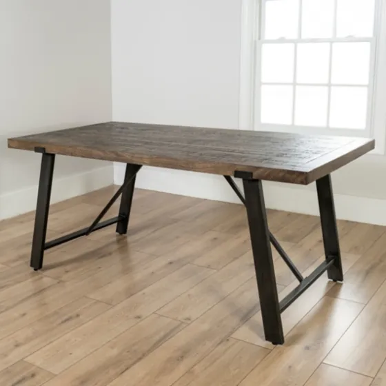 Ivan Wood And Metal Dining Table-Kirkland's Home Best Sale