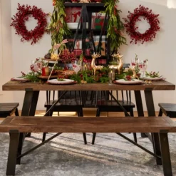 Ivan Wood And Metal Dining Table-Kirkland's Home Best Sale