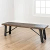 Ivan Wood And Metal Dining Bench-Kirkland's Home Fashion
