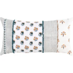 Ivory & Multicolor Botanical Lumbar Pillow-Kirkland's Home Shop