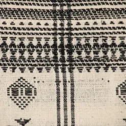 Ivory And Black Boho Stripes Lumbar Pillow-Kirkland's Home New