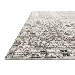 Ivory And Gray Column Outdoor Area Rug, 5X7-Kirkland's Home Hot
