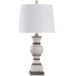 Ivory And Gray Wood Grain Table Lamp-Kirkland's Home New