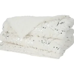 Ivory And Silver Metallic Branches Throw-Kirkland's Home Hot