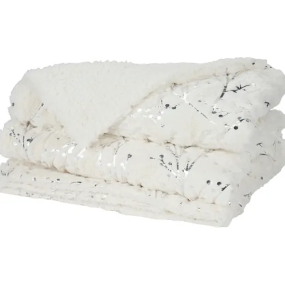 Ivory And Silver Metallic Branches Throw-Kirkland's Home Hot