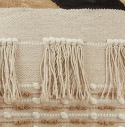 Ivory Boho Fringe Jute Pillow-Kirkland's Home Store