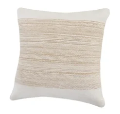 Ivory Border Natural Close Woven Jute Pillow-Kirkland's Home Cheap