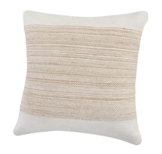 Ivory Border Natural Close Woven Jute Pillow-Kirkland's Home Cheap