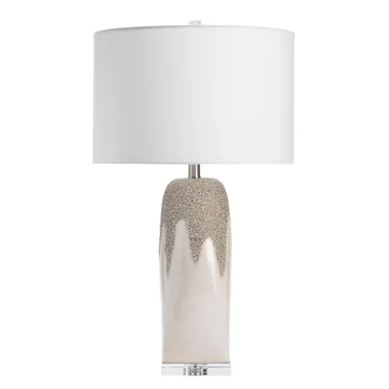 Ivory Ceramic Textured Base Table Lamp-Kirkland's Home Flash Sale