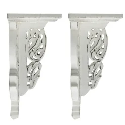 Ivory Distressed Carved 2-Pc. Wall Shelf Set-Kirkland's Home Best