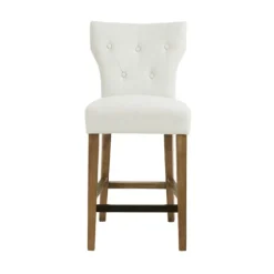 Ivory Harrison Tufted Counter Stool-Kirkland's Home Shop