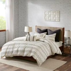 Ivory Jacquard Full/Queen 3-Pc. Comforter Set-Kirkland's Home Flash Sale