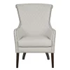 Ivory Lanea Quilted Accent Chair With Silver Studs-Kirkland's Home Best