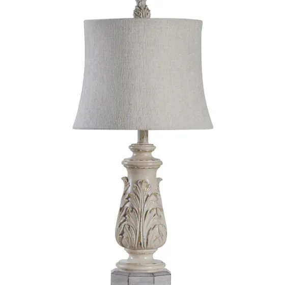 Ivory Leaf Scroll Table Lamp-Kirkland's Home Shop