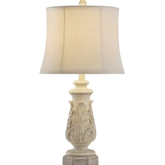 Ivory Leaf Scroll Table Lamp-Kirkland's Home Shop