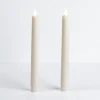 Ivory Led Soft Flame Taper Candles, Set Of 2-Kirkland's Home New