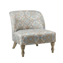 Ivory Medallion Wide Frame Slipper Accent Chair-Kirkland's Home Discount