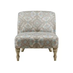 Ivory Medallion Wide Frame Slipper Accent Chair-Kirkland's Home Discount